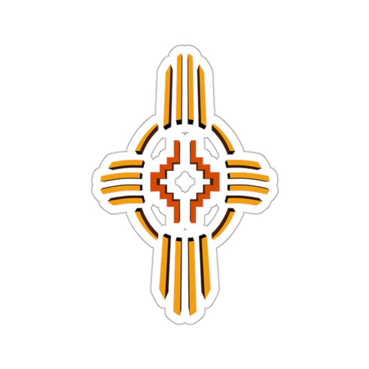 New Mexico Zia Sun Symbol Sticker